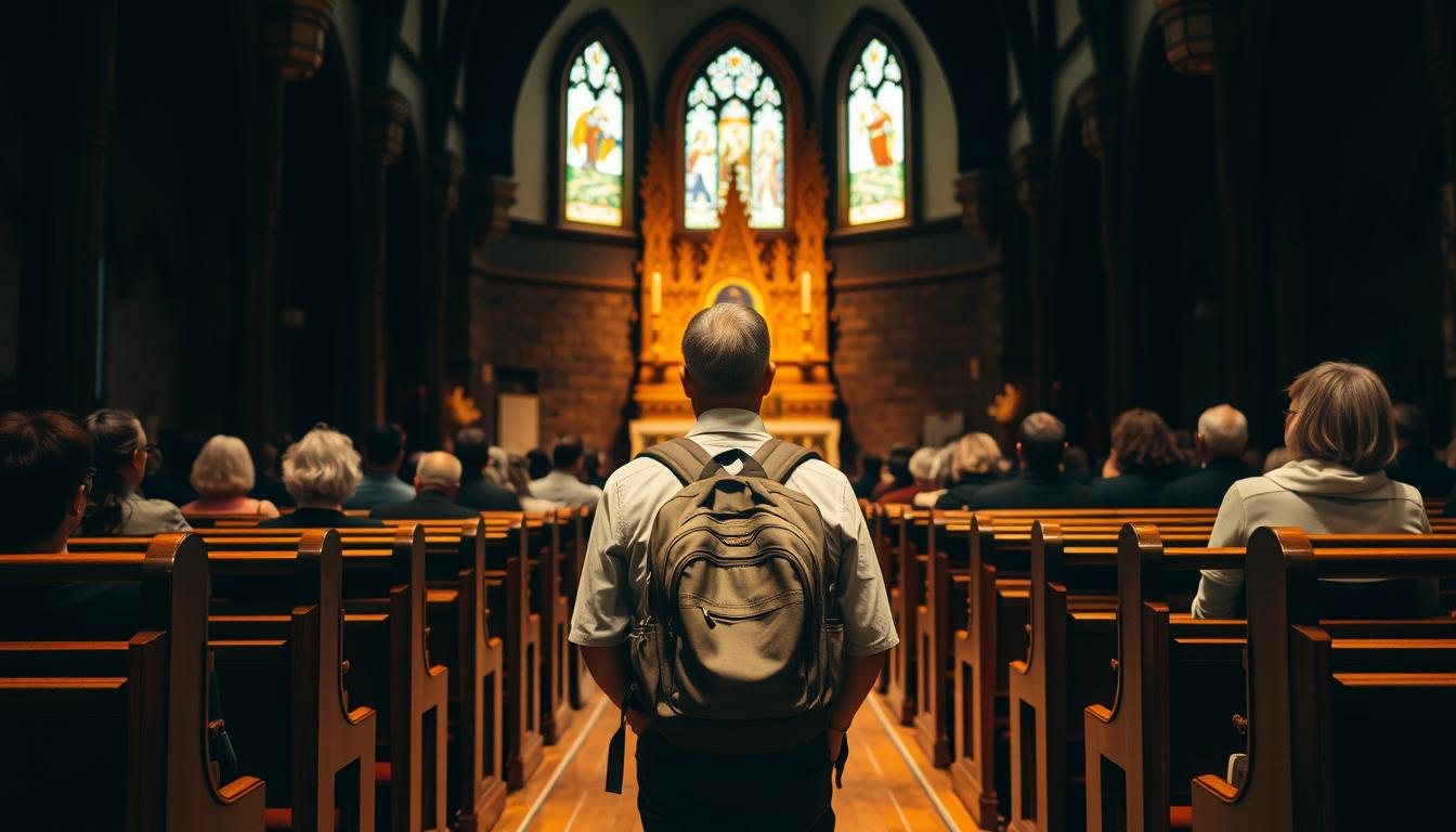 jemaah gereja santo antonius padua kotabaru di larang bawa ransel