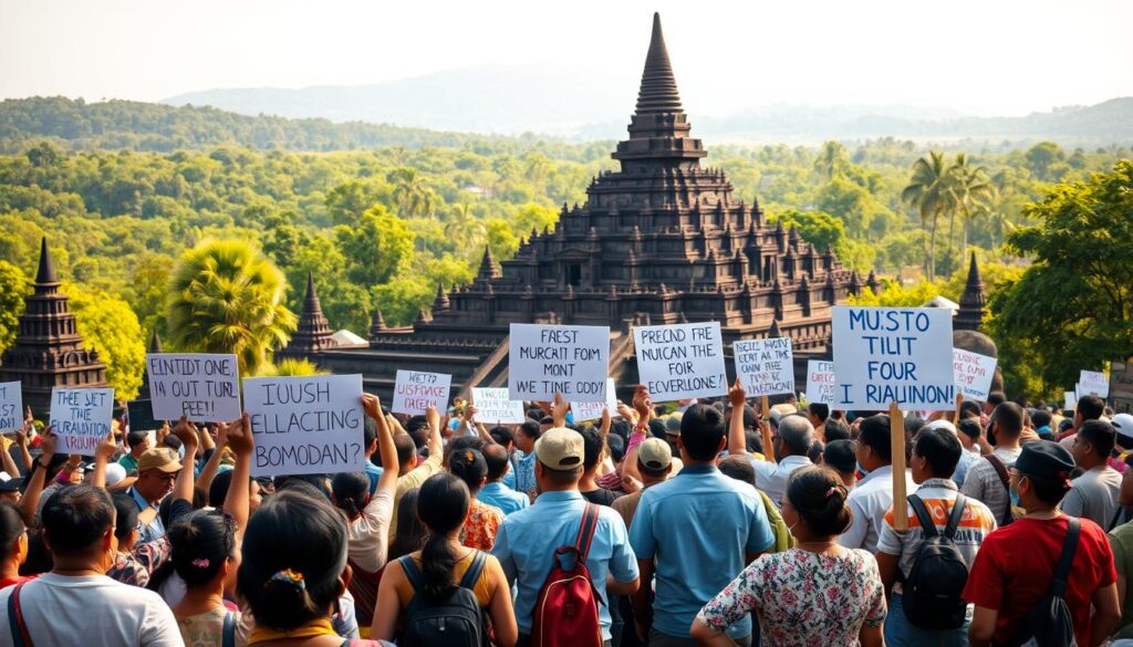 warga borobudur tolak rencana kremasi murdaya poo
