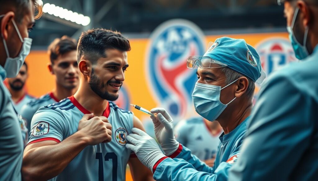 vaksinasi pemain dan staf tim